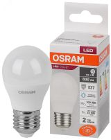 Лампа светодиодная LED 10 Вт E27 6500К 800Лм шарик 220 В (замена 75Вт) OSRAM 4058075579958 LEDVANCE