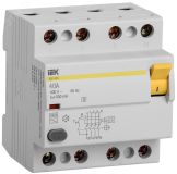 Выключатель дифференциального тока (УЗО) ВД1-63S 4Р 40А 300мА(Электромеханическое) MDV12-4-040-300 IEK