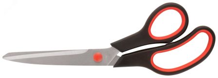 Ножницы бытовые нержавеющие, прорезиненные ручки, толщина лезвия 2.0 мм, 245 мм 67379 FIT