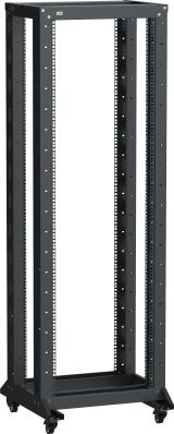 Стойка двухрамная на роликах LINEA F 24U 600х600мм черная LF05-24U66-2RM ITK
