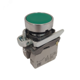 Кнопка КМЕ4210мС-зелёный-1но+0нз-цилиндр-IP65- 284295 КЭАЗ