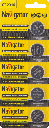 Батарейка NBT-CR2016-BP5 17006 Navigator Group