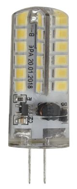 Лампа светодиодная LED 3.5Вт JC 2700К G4 теплый капсула 12V Б0033195 ЭРА