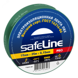 Изолента Safeline 19/25 зеленый 12126 SafeLine
