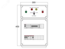 Щит управления электрообогревом DEVIBOX HR 1x2800 D850 (в комплекте с терморегулятором) DBR013 DEVIbox