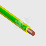 Провод силовой ПуВ 1х6 желто-зеленый однопроволочный R3161 Радиус