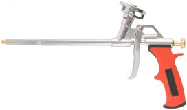 Пистолет для монтажной пены, алюминиевый корпус, прорезиненная ручка 14266 КУРС