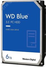Жесткий диск 6Tb Blue 3.5'', SATAIII, 5400 об/мин, 256 МБ 1000621787 Western Digital