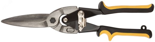 Ножницы по металлу удлиненные CrV, прорезиненные ручки, прямые 290 мм 41530 FIT