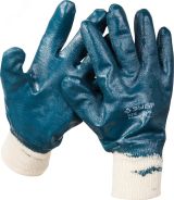Перчатки прочные с манжетой, с нитриловым покрытием, масло-бензостойкие, износостойкие, XL(10), HARD, ПРОФЕССИОНАЛ 11272-XL ЗУБР