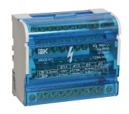 Шина на DIN-рейку в корпусе (кросс-модуль) 3L+PEN 4х11 YND10-4-11-125 IEK