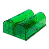 Набор живоловок-мышеловок, зеленый ABS-пластик, REXANT 71-0101 REXANT