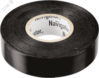 Изолента ПВХ черная 15мм 10м NIT-B15-10/BL 17627 Navigator Group