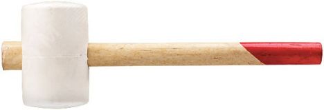 Киянка резиновая белая, деревянная ручка 45 мм (225 гр) 45331 КУРС