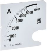 Шкала сменная для амперметра Э47 5000/5А класс точности 1,5 96х96мм IPA20D-SC-5000 IEK