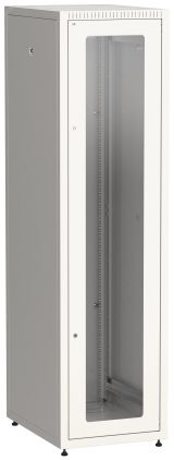 Шкаф LINEA E 42U 600х800мм двери 2шт стеклянная и металлическая. серый LE35-42U68-GM ITK