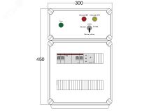 Щит управления электрообогревом HS 1x1700 D316 (в комплекте с терморегулятором и датчиком температуры) DBS073 DEVIbox