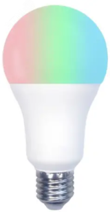 Лампа умная светодиодная MOES Smart LED Bulb (Wi-Fi, E27, 9 Вт, RGB) WB-TDA9-RCW-E27 Moes