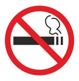 Наклейка информационный знак Курить запрещено 200х200, 56-0035 REXANT