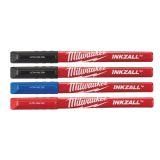 Ручки INKZALL Fine Tip Цветные (4шт) 48223165 Milwaukee