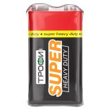 Батарейка Трофи 6F22-1S SUPER HEAVY DUTY Zinc (10/500/18000) C0033717 ЭРА