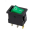 Выключатель клавишный 12V 15А (3с) ON-OFF зеленый с подсветкой Mini, REXANT 36-2173 REXANT