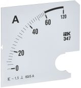 Шкала сменная для амперметра Э47 60/5А класс точности 1,5 96х96мм IPA20D-SC-0060 IEK