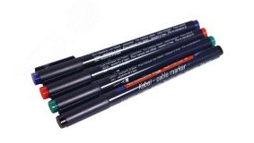 Набор маркеров E-84074S 0.3 мм (для маркировки кабелей) набор: черный, красный, зеленый, синий, REXANT 09-3997 REXANT
