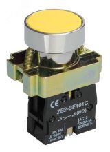 Кнопка управления LAY5-BA51 без подсветки желтая BBT60-BA-K05 IEK
