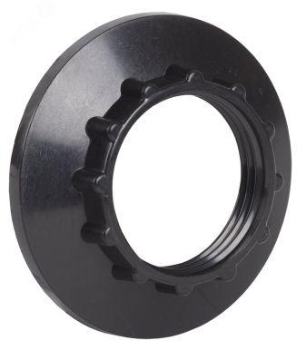 Кольцо абажурное для патрона Е14 пластик черный индивидуальный пакет EKP20-02-02-K02 IEK