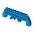 Шина 0 N (8х12мм) 10 отверстий латунь синий нейлоновый корпус комбинированный розничный стикер PROxima sn0-125-10-dn-r EKF