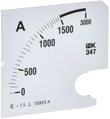 Шкала сменная для амперметра Э47 1500/5А класс точности 1,5 96х96мм IPA20D-SC-1500 IEK