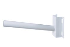 Кронштейн настенный и на столб монтажной лентой диаметр трубы 40мм белый для уличного светильника 00013 Переноска