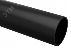 Труба гладкая ПВХ жесткая d20 мм (3 м) (156 м/уп) черная -Plast trg-20b-3m EKF
