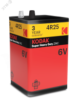 Батарейка Kodak 4R25-1S SUPER HEAVY DUTY Zinc [4R25-SP1G, 6.0V] (6/24/936) Б0047498 KODAK