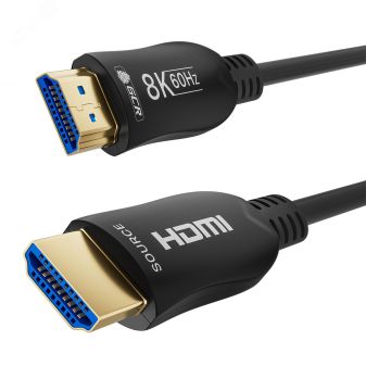 Кабель оптический HDMI 2.1 19М на 19М, 100 м., высокоскоростной, черный 1000667027 Greenconnect