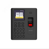 Терминал учета рабочего времени со встроенными считывателями Mifare карт и отпечатков пальцев 302912767 Hikvision