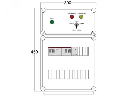Щит управления электрообогревом HS 1x1700 D330 (в комплекте с терморегулятором и датчиком температуры) DBS109 DEVIbox