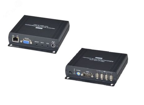 Комплект (передатчик+приёмник) VGA/USB2.0/RS232 1хRJ45, 1хUSB-В, 2хVGA, до 120 м 00013003 SC&T