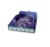 Кассета для оптических претерминированных решений 6 дуплексных портов LC/PC для многомодового кабеля синий корпус/маджента порты 236813 Hyperline