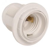 Патрон люстровый Е27 пластик с кольцом белый индивидуальный пакет EPP11-04-02-K01 IEK
