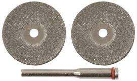 Круги с алмазным напылением 3 шт и штифт диаметр 3 мм, 22 мм 36930 FIT