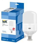 Лампа светодиодная LED 50вт Е40 дневной LLE-HP-50-230-65-E40 IEK