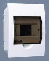 Щит распределительный встраиваемый ЩРВ-П-6 IP41 пластиковый прозрачная дверь 31002DEK Dekraft