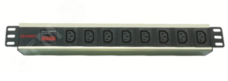 Блок розеток для 19 шкафов, 8 розеток IEC60320 С13, амперметр R519iec8amc14 DKC