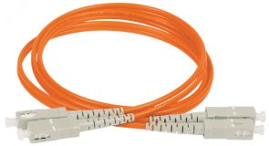 Патч-корд оптический соединительный (шнур коммутационный) для многомодового кабеля (MM) 50/125 (OM2) SC/UPC-SC/UPC двойного исполнения (Duplex) LSZH 2м FPC50-SCU-SCU-C2L-2M ITK