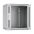 Шкаф телекоммуникационный настенный разобранный 19дюйм 12U 600x450x635mm (ШхГхВ) дверь стекло, цвет серый (RAL 7035) 10762c Cabeus