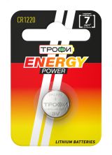 Батарейка Трофи CR1220-1BL ENERGY POWER Lithium (10/240/34560) Б0003643 ЭРА