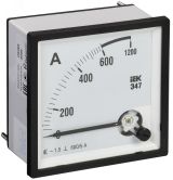 Амперметр Э47 600/5А 72х72 AC включение через трансформатор (класс точности 1.5) IPA10-6-0600-E IEK