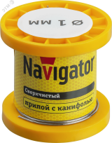 Припой 93 079 NEM-Pos02-63K-1-K50 (ПОС-63, катушка, 1 мм, 50 гр) 25557 Navigator Group